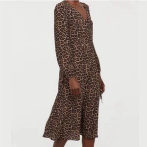 H&M Leopard Print Wrap Dress